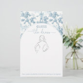 Papier Tour Eiffel Toile Guess la robe mariée jeu (Debout devant)