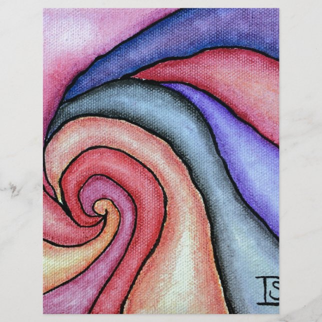 Papier Tourbillon d'aquarelle (Devant)