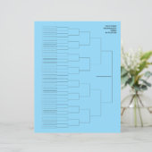 Papier Tournament draw template paper sheet for 64 player (Debout devant)