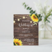 Papier Tournesol Budget, Mariage à cordes en bois Mason (Debout devant)