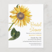 Papier Tournesol | Invitation de douche nuptiale (Devant)