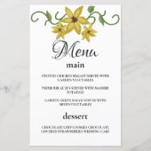 Papier Tournesol Jaune Floral Huile de la main dessinée (Devant)