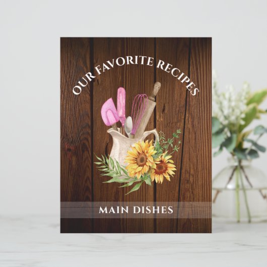 Papier Tournesol Rustique Tournesol Classeur Divider Rece (Debout devant)