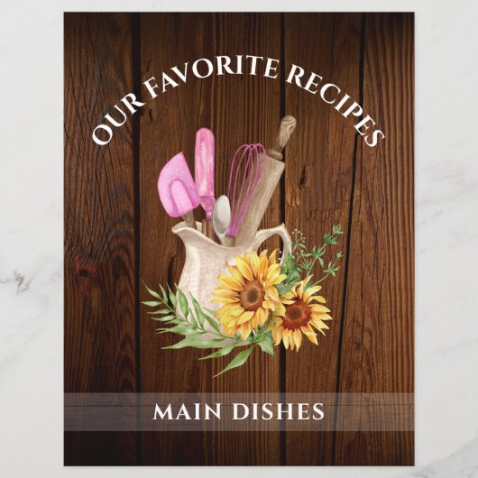 Papier Tournesol Rustique Tournesol Classeur Divider Rece (Devant)