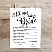 Papier Tous les yeux sur Bride Simple Fête des mariées Je