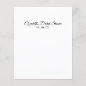 Papier Tous les yeux sur la mariée | Jeu de Fête des mari (Dos)