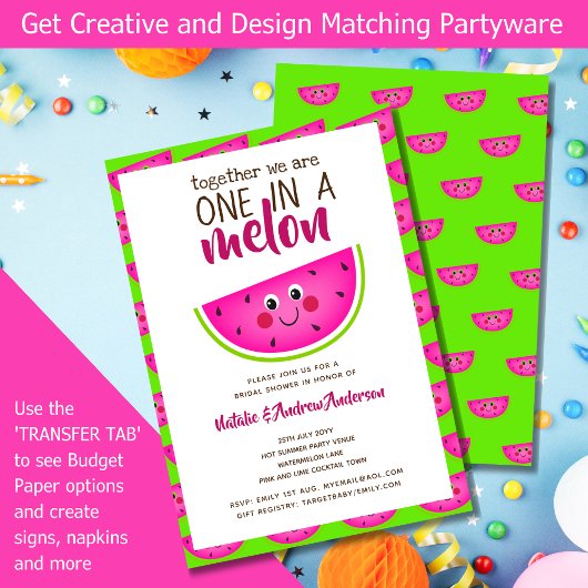 Papier Tout Aimé ! Funny Summer Melon Fête des mariées