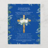 Papier TOUT Anniversaire d'Ordination Invitation Roses bl (Devant)