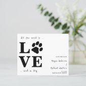 Papier Tout Ce Dont Vous Avez Besoin Est Love Chien Enreg (Debout devant)
