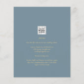 Papier Tout-en-1 Elégant verre de mer Turquoise Mariage o (Dos)