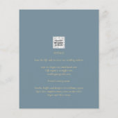 Papier Tout-en-1 Elégant verre de mer Turquoise or Nuestr (Dos)