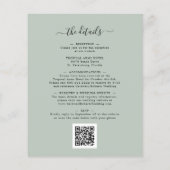 Papier Tout en un budget Eucalyptus Faire-part de mariage (Dos)