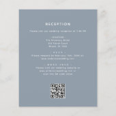 Papier Tout en un Eucalyptus QR Code Faire-part de mariag (Dos)