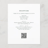 Papier Tout en un Eucalyptus QR Code Mariage Vert (Dos)