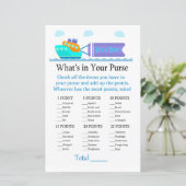 Papier Toy Ship Ce qu'il y a dans votre sac à main (Debout devant)