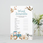 Papier Tracteur citrouille d'animal de ferme Mot floral (Debout devant)