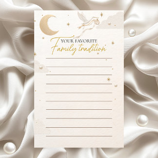Papier Tradition familiale sous le croissant de lune doré