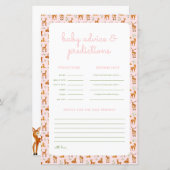 Papier Traditions de la famille du cerf rose & Jeu de pré (Devant / Derrière)