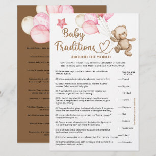 Papier Traditions des bébés baby shower d'ours en peluche