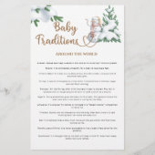 Papier Traditions des bébés Jeu de Baby shower hivernal (Dos)