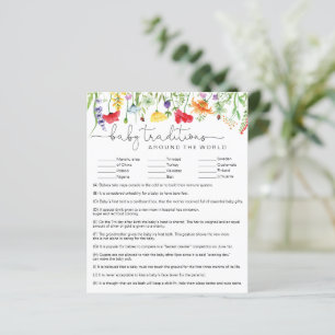 Papier Traditions fleurs sauvages Des Bébés Dans Le Monde