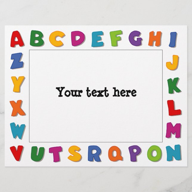 Papier Trames de lettres (Devant)