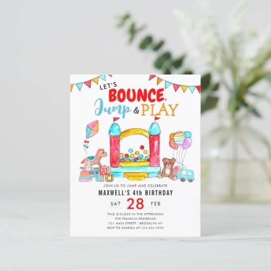 Papier Trampoline de jeu pour enfants Budget Bounce Jump  (Debout devant)