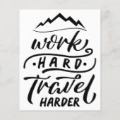 Papier Travailler dur Voyage plus difficile (Dos)