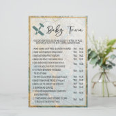 Papier Travel Baby Trivia Baby shower Jeu (Debout devant)