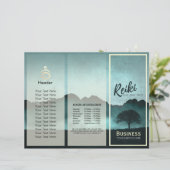 Papier Tri-Fold Reiki Master Yoga instructeur de médiatio (Debout devant)