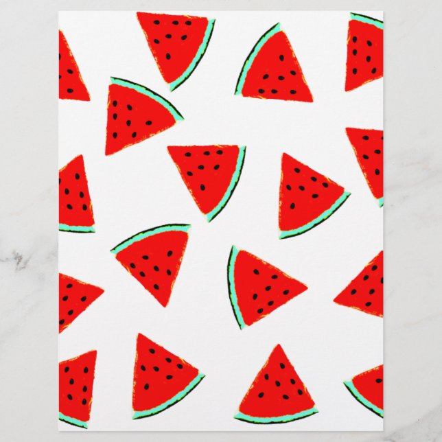 Papier Triangles Motifs de pastèque (Devant)
