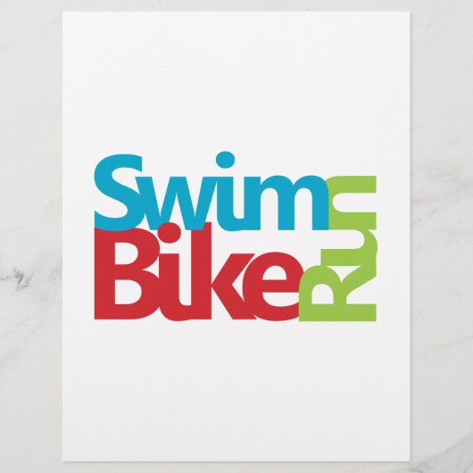 Papier Triathlon cool et design unique (Devant)