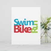 Papier Triathlon cool et design unique (Debout devant)