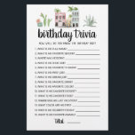 Papier Trivia Jeu À Quel Point Connaissez-Vous Le Garçon<br><div class="desc">Achetez ce jeu de thème Voyage modifiable et profitez de la carte de jeu Trivia de haute qualité pour votre événement! C'est un How Well Do You Know The Birthday Boy jeu modèle,  Vous pouvez changer les questions comme vous le souhaitez! Aquarelle de voyage thème design.</div>