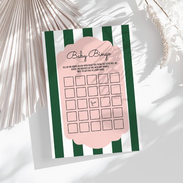 Papier Troop Beverly Hills Baby shower Bingo Jeu (Créateur téléchargé)
