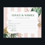 Papier Tropical chic palmier conseils et vœux enterrement<br><div class="desc">Tropical chic palmier conseils et vœux enterrement de vie de jeune fille Articles assortis disponibles.</div>