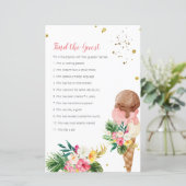 Papier Tropical glace Mariée Trouvez le jeu d'invité (Debout devant)