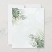 Papier Tropical Green Palms BUDGET Wedding (Dos)