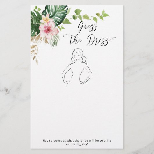 Papier Tropical Guess la robe nuptiale (Devant)