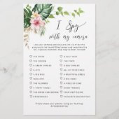 Papier Tropical j'espionne avec mon appareil photo mariag (Devant)