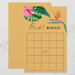 Papier Tropical - Jeu de bingo pour enterrement de vie de