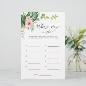 Papier Tropical Où étions-nous jeu de douche nuptiale (Debout devant)