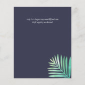 Papier Tropical Sunset Beach Mariage Invitations Budget (Dos)
