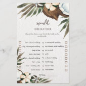 Papier Tropical Voudrait-Elle Plutôt Fête des mariées Gam (Devant)