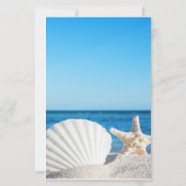 Papier Tropical Wedding Ocean Beach  (Dos)