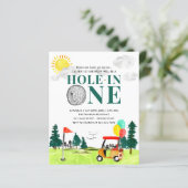 Papier Trou Budget En Un Golf Premier Anniversaire Par-Te (Debout devant)