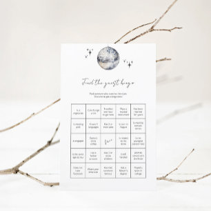 Papier Trouver Invité Bingo Disco Ball Fête des mariées J