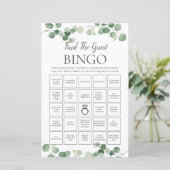 Papier Trouver la mariée au feuillage d'eucalyptus Bingo  (Debout devant)