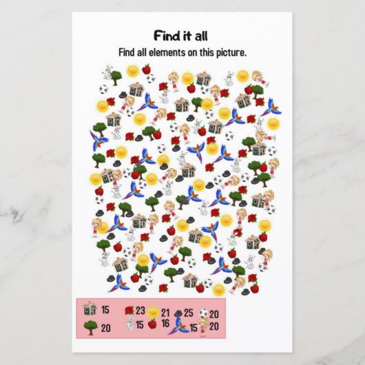 Papier Trouver tout - jeux pour enfants (Devant)