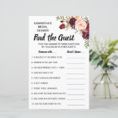 Papier Trouvez la douche invité anglais espagnol jeu (Debout devant)